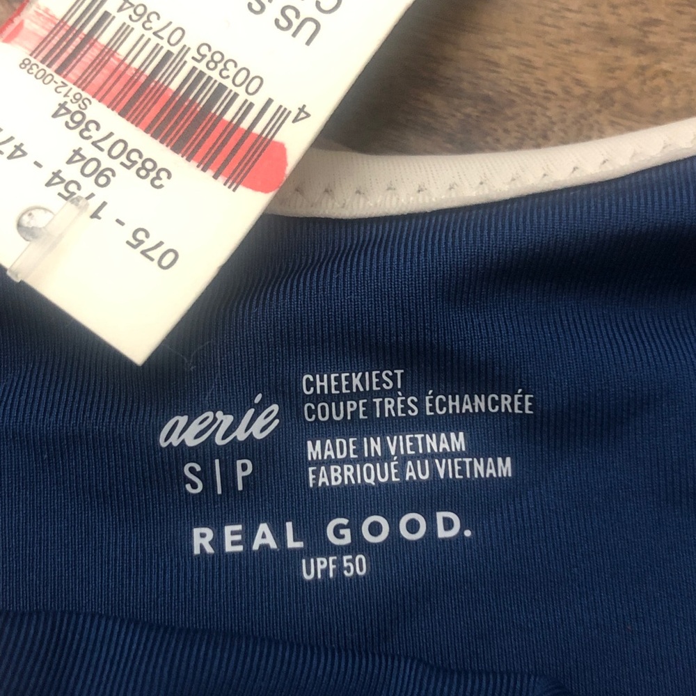 Aerie Blue and White Bikini Bottom - Picture 5 of 6